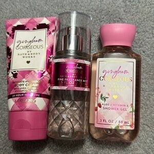 BBW 3pc Gingham Gorgeous Travel Size